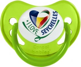 I Love Seychelles Sucete Physiologique Vert phosphorescente