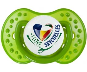 I Love Seychelles : Tétine LOVI Dynamic personnalisée