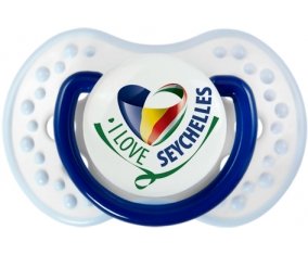 I Love Seychelles Tétine LOVI Dynamic Marine-blanc-bleu classique