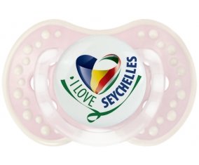 I Love Seychelles Tétine LOVI Dynamic Retro-rose-tendre classique