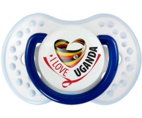 I Love Uganda Sucette LOVI Dynamic Marine-blanc-bleu classique