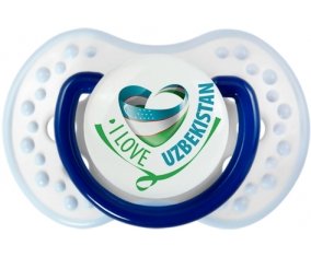 I Love Uzbekistan Sucette LOVI Dynamic Marine-blanc-bleu classique