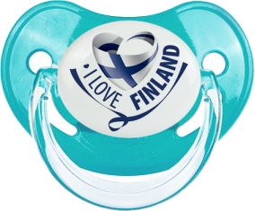 I Love Finland Tétine Physiologique Bleue classique