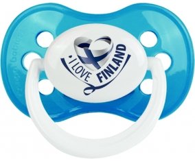 I Love Finland Sucete Anatomique Cyan classique