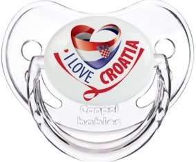 I Love Croatia Sucete Physiologique Transparent classique