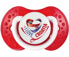 I Love Croatia Tétine LOVI Dynamic Blanc-rouge classique