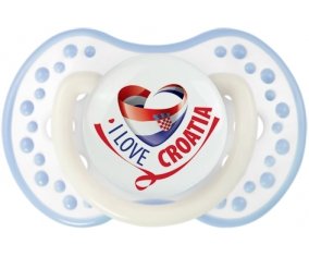 I Love Croatia Tétine LOVI Dynamic Blanc-cyan classique