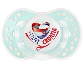 I Love Croatia Tétine LOVI Dynamic Retro-turquoise-lagon classique