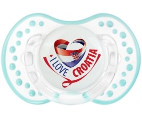 I Love Croatia Tétine LOVI Dynamic Retro-blanc-lagon classique