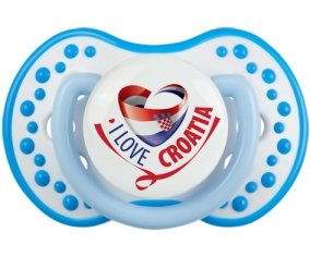 I Love Croatia Tétine LOVI Dynamic Blanc-bleu phosphorescente