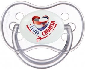 I Love Croatia Sucette Anatomique Transparente classique