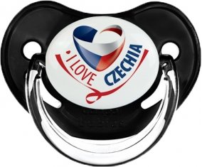 I Love Czechia Sucette Physiologique Noir classique
