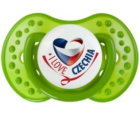 I Love Czechia Sucette LOVI Dynamic Vert classique
