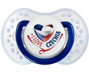 I Love Czechia Sucette LOVI Dynamic Marine-blanc-bleu classique