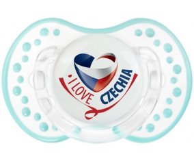 I Love Czechia Sucette LOVI Dynamic Retro-blanc-lagon classique