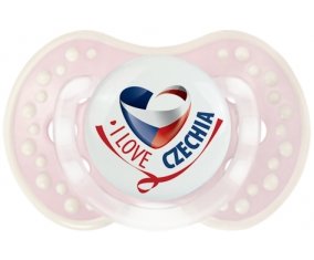 I Love Czechia Sucette LOVI Dynamic Retro-rose-tendre classique