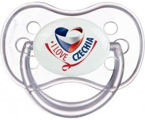 I Love Czechia Tétine Anatomique Transparente classique