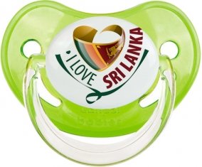 I Love Sri Lanka Sucette Physiologique Vert classique