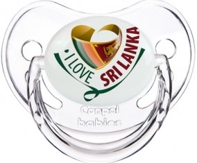 I Love Sri Lanka Sucette Physiologique Transparent classique
