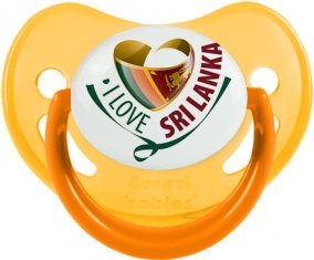 I Love Sri Lanka Sucette Physiologique Jaune phosphorescente
