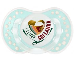 I Love Sri Lanka Sucette LOVI Dynamic Retro-turquoise-lagon classique