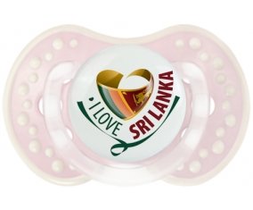 I Love Sri Lanka Sucette LOVI Dynamic Retro-rose-tendre classique