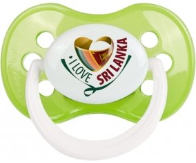 I Love Sri Lanka Sucette Anatomique Vert classique