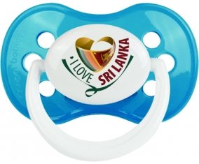 I Love Sri Lanka Sucette Anatomique Cyan classique