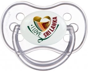 I Love Sri Lanka Sucette Anatomique Transparente classique
