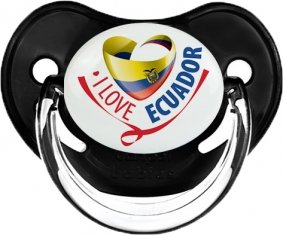I Love Ecuador Tétine Physiologique Noir classique