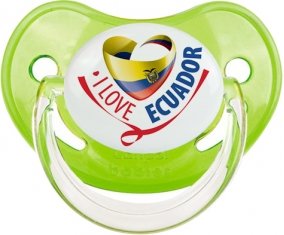 I Love Ecuador Tétine Physiologique Vert classique