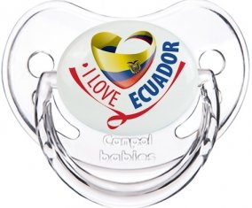 I Love Ecuador Tétine Physiologique Transparent classique