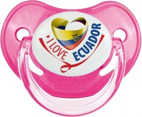 I Love Ecuador Tétine Physiologique Rose classique