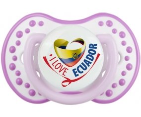 I Love Ecuador Sucete LOVI Dynamic Blanc-mauve classique