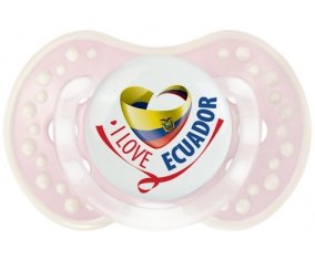 I Love Ecuador Sucete LOVI Dynamic Retro-rose-tendre classique