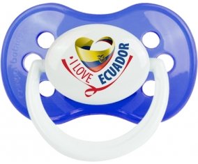 I Love Ecuador : Sucette Anatomique personnalisée