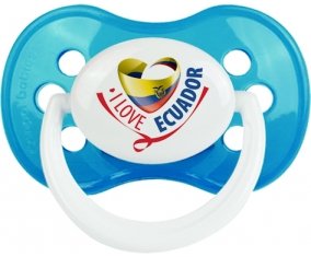 I Love Ecuador Sucete Anatomique Cyan classique