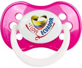 I Love Ecuador Sucete Anatomique Rose foncé classique