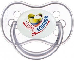 I Love Ecuador Sucete Anatomique Transparente classique