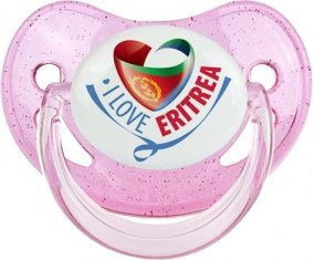 I Love Eritrea Sucete Physiologique Rose à paillette