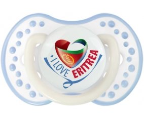 I Love Eritrea Tétine LOVI Dynamic Blanc-cyan classique