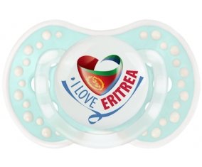 I Love Eritrea Tétine LOVI Dynamic Retro-turquoise-lagon classique