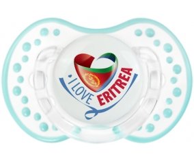I Love Eritrea Tétine LOVI Dynamic Retro-blanc-lagon classique
