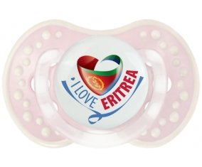 I Love Eritrea Tétine LOVI Dynamic Retro-rose-tendre classique