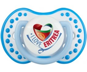 I Love Eritrea Tétine LOVI Dynamic Blanc-bleu phosphorescente