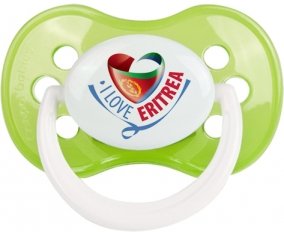 I Love Eritrea Sucette Anatomique Vert classique