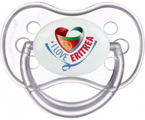 I Love Eritrea Sucette Anatomique Transparente classique