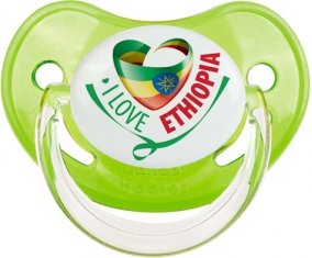 I Love Ethiopia Sucette Physiologique Vert classique