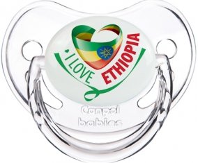 I Love Ethiopia Sucette Physiologique Transparent classique