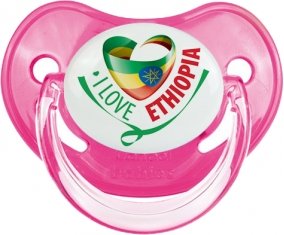I Love Ethiopia Sucette Physiologique Rose classique